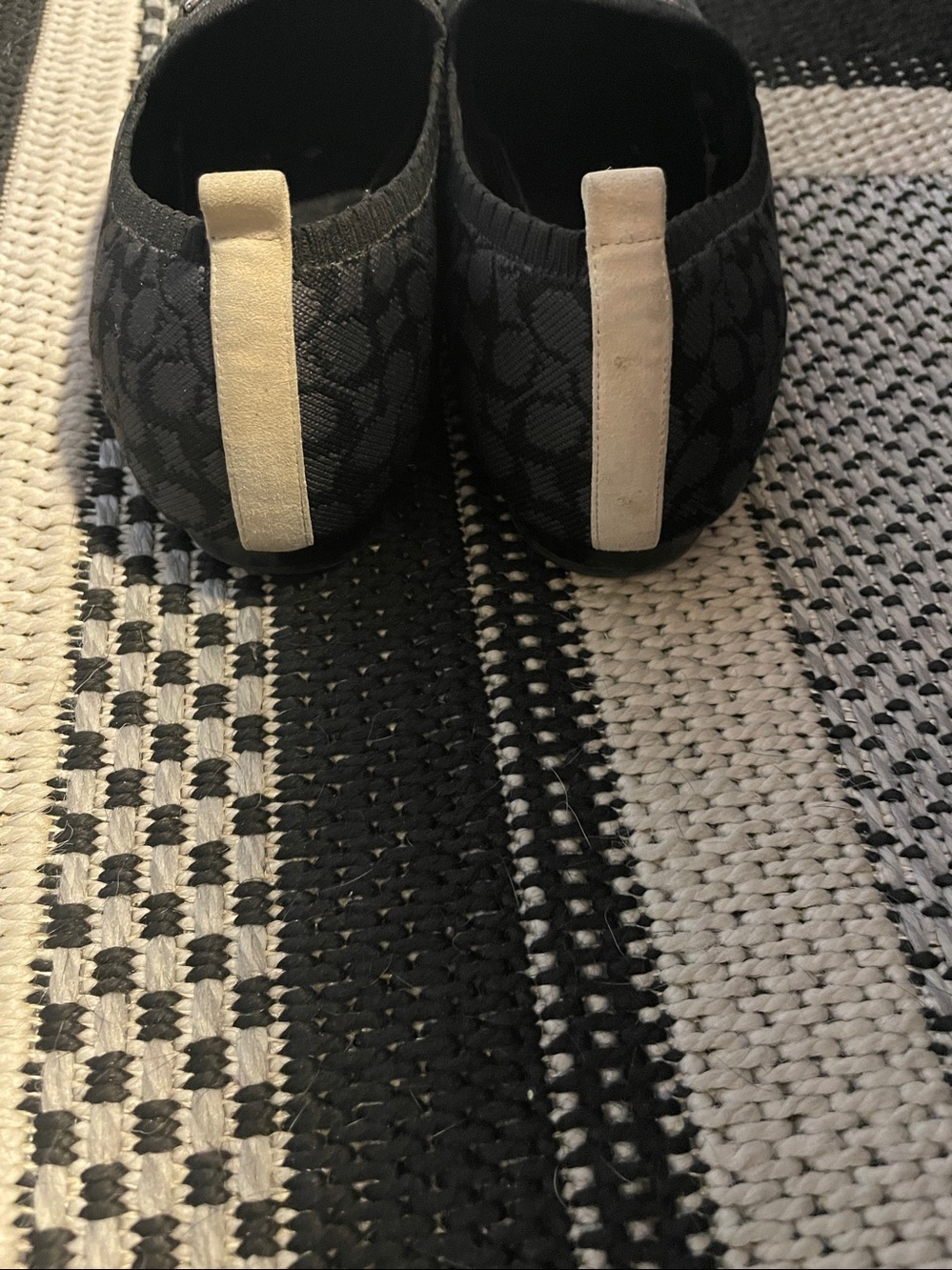 Coach woman’s Black Signature Slip-On Loafers with Silver Bit - Picture 3 of 7